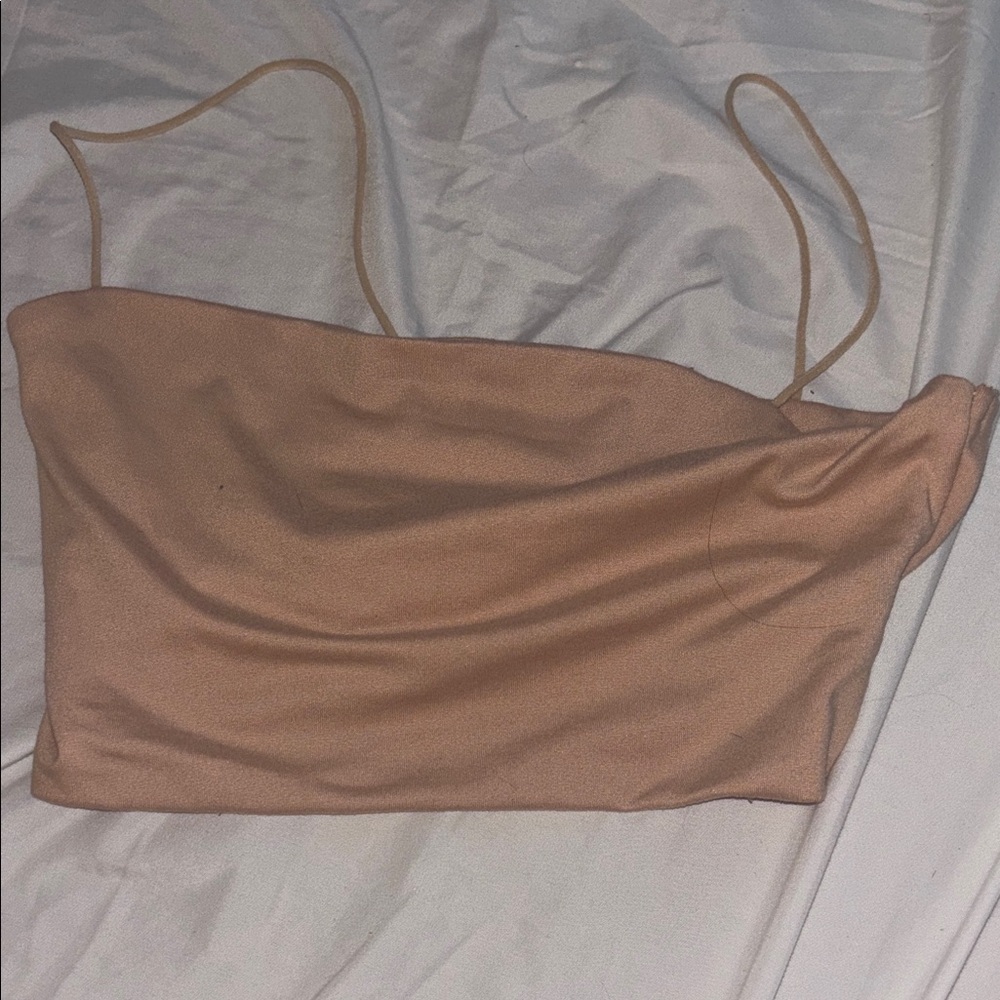 tan tank top - xxs